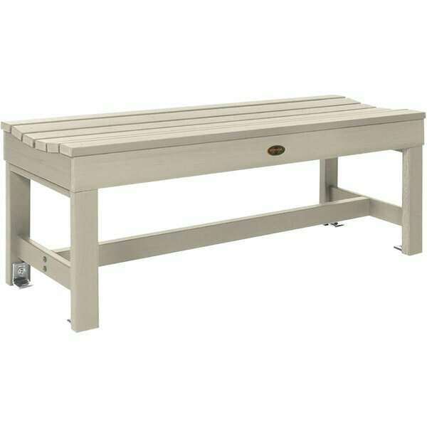 Sequoia By Highwood Usa White Faux Wood Bench: 45 7/8 x 15 7/8''. Outdoor, Sequoia. 432BENSQ41WA